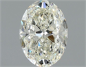 Natural Diamond 1.00 Carats, Oval with  Cut, J Color, SI2 Clarity and Certified by GIA