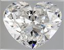 Natural Diamond 2.01 Carats, Heart with  Cut, F Color, VS2 Clarity and Certified by GIA
