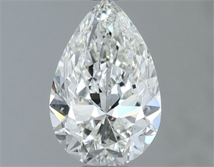 Picture of Natural Diamond 0.90 Carats, Pear with  Cut, H Color, VS2 Clarity and Certified by IGI