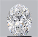 Natural Diamond 1.01 Carats, Oval with  Cut, D Color, VVS1 Clarity and Certified by GIA
