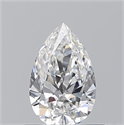 Diamante Natural 0.50 quilates, De pera , Color E, claridad VVS2 y certificado GIA