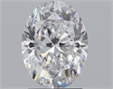 Natural Diamond 2.01 Carats, Oval with  Cut, D Color, SI1 Clarity and Certified by GIA