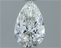 Natural Diamond 0.50 Carats, Pear with  Cut, H Color, VVS2 Clarity and Certified by GIA