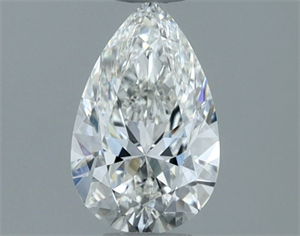 Picture of Natural Diamond 0.50 Carats, Pear with  Cut, H Color, VVS2 Clarity and Certified by GIA