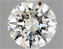 Natural Diamond 0.70 Carats, Round with Excellent Cut, K Color, SI1 Clarity and Certified by GIA
