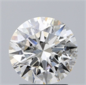 Natural Diamond 2.01 Carats, Round with Excellent Cut, G Color, I1 Clarity and Certified by GIA