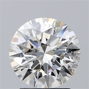 Picture of Natural Diamond 2.01 Carats, Round with Excellent Cut, G Color, I1 Clarity and Certified by GIA