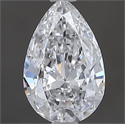 Diamante Natural 0.50 quilates, De pera , Color D, claridad VVS2 y certificado GIA