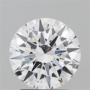 Picture of Lab Grown Diamond 2.18 Carats, Round with Excellent Cut, D Color, IF Clarity and Certified by IGI