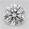 Lab Grown Diamond 2.35 Carats, Round with Ideal Cut, E Color, VVS2 Clarity and Certified by IGI