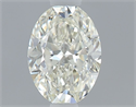 Natural Diamond 0.40 Carats, Oval with  Cut, K Color, VVS1 Clarity and Certified by GIA