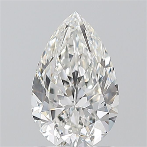 Picture of Natural Diamond 1.01 Carats, Pear with  Cut, G Color, VS2 Clarity and Certified by GIA