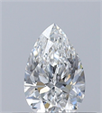 Diamante Natural 0.30 quilates, De pera , Color F, claridad VVS2 y certificado GIA
