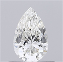 Natural Diamond 0.40 Carats, Pear with  Cut, I Color, SI1 Clarity and Certified by GIA