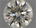 Natural Diamond 0.62 Carats, Round with Excellent Cut, L Color, SI1 Clarity and Certified by GIA