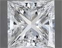 Natural Diamond 1.80 Carats, Princess with  Cut, G Color, VS1 Clarity and Certified by GIA