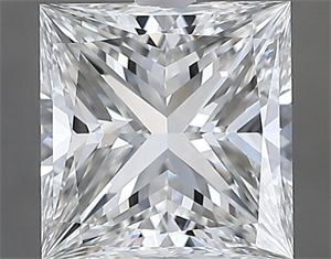 Picture of Natural Diamond 1.80 Carats, Princess with  Cut, G Color, VS1 Clarity and Certified by GIA