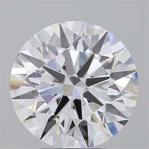 Picture of Lab Grown Diamond 3.04 Carats, Round with Ideal Cut, E Color, IF Clarity and Certified by IGI