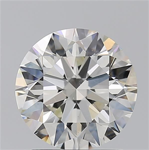 Picture of Natural Diamond 1.80 Carats, Round with Excellent Cut, J Color, VS2 Clarity and Certified by GIA