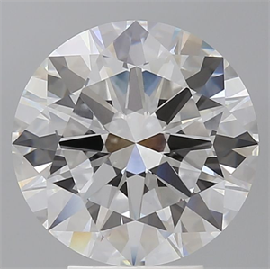 Picture of Lab Grown Diamond 4.50 Carats, Round with Excellent Cut, E Color, VVS2 Clarity and Certified by IGI