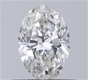 Natural Diamond 0.50 Carats, Oval with  Cut, G Color, VS2 Clarity and Certified by GIA