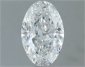 Natural Diamond 1.00 Carats, Oval with  Cut, G Color, SI2 Clarity and Certified by IGI