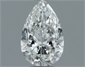 Natural Diamond 0.50 Carats, Pear with  Cut, G Color, VS2 Clarity and Certified by GIA