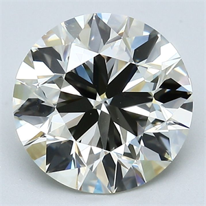 Foto Diamante Natural 3.01 quilates, Redondo , Color M, claridad VVS2 y certificado GIA de