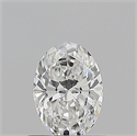 Natural Diamond 0.57 Carats, Oval with  Cut, E Color, IF Clarity and Certified by GIA