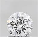 Lab Grown Diamond 1.31 Carats, Round with Excellent Cut, D Color, VVS1 Clarity and Certified by IGI
