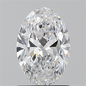 Picture of Natural Diamond 1.20 Carats, Oval with  Cut, D Color, SI2 Clarity and Certified by GIA