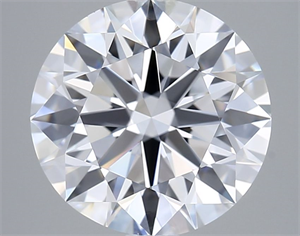 Picture of Lab Grown Diamond 3.08 Carats, Round with Excellent Cut, E Color, VVS1 Clarity and Certified by IGI
