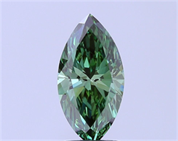 Picture of Lab Grown Diamond 2.04 Carats, Marquise with  Cut, Fancy Vivid Green Color, VS1 Clarity and Certified by IGI