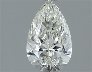Picture of Natural Diamond 0.52 Carats, Pear with  Cut, H Color, VVS2 Clarity and Certified by IGI