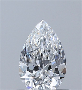 Picture of Natural Diamond 0.52 Carats, Pear with  Cut, D Color, VVS1 Clarity and Certified by GIA