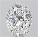 Natural Diamond 1.20 Carats, Oval with  Cut, D Color, VVS2 Clarity and Certified by GIA
