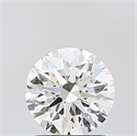 Lab Grown Diamond 1.09 Carats, Round with Ideal Cut, E Color, VVS1 Clarity and Certified by IGI