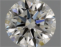 Natural Diamond 0.75 Carats, Round with Excellent Cut, J Color, VVS1 Clarity and Certified by GIA
