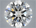 Lab Grown Diamond 6.02 Carats, Round with Excellent Cut, E Color, VVS2 Clarity and Certified by IGI