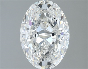 Picture of Natural Diamond 1.40 Carats, Oval with  Cut, F Color, SI1 Clarity and Certified by IGI