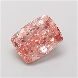 Picture of Lab Grown Diamond 2.08 Carats, CUSHION MODIFIED with  Cut, Fancy Vivid Pink Color, VVS2 Clarity and Certified by IGI