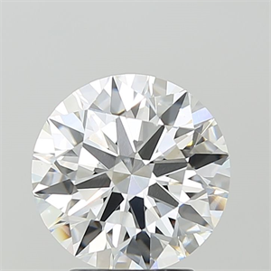 Picture of Lab Grown Diamond 3.10 Carats, Round with Ideal Cut, E Color, VVS2 Clarity and Certified by IGI
