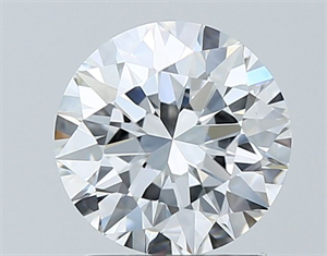 Picture of Natural Diamond 1.34 Carats, Round with Excellent Cut, E Color, VVS1 Clarity and Certified by GIA