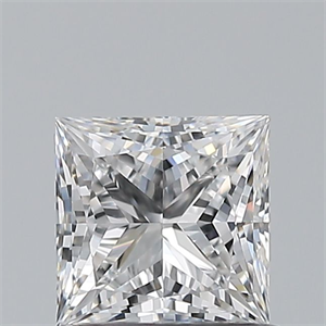 Picture of Natural Diamond 0.72 Carats, Princess with  Cut, E Color, VVS2 Clarity and Certified by GIA