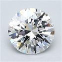 Diamante Natural 1.90 quilates, Redondo , Color E, claridad VVS1 y certificado GIA