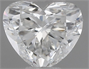 Natural Diamond 0.42 Carats, Heart with  Cut, E Color, VS2 Clarity and Certified by IGI