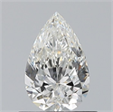 Natural Diamond 0.60 Carats, Pear with  Cut, G Color, VS1 Clarity and Certified by GIA