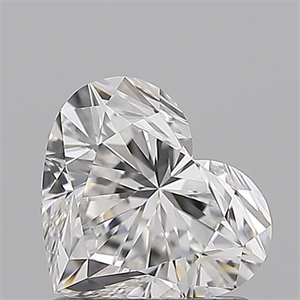 Picture of Natural Diamond 1.10 Carats, Heart with  Cut, D Color, VVS1 Clarity and Certified by GIA