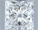 Natural Diamond 2.01 Carats, Princess with  Cut, H Color, VVS2 Clarity and Certified by IGI
