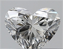 Natural Diamond 0.31 Carats, Heart with  Cut, F Color, VS1 Clarity and Certified by GIA